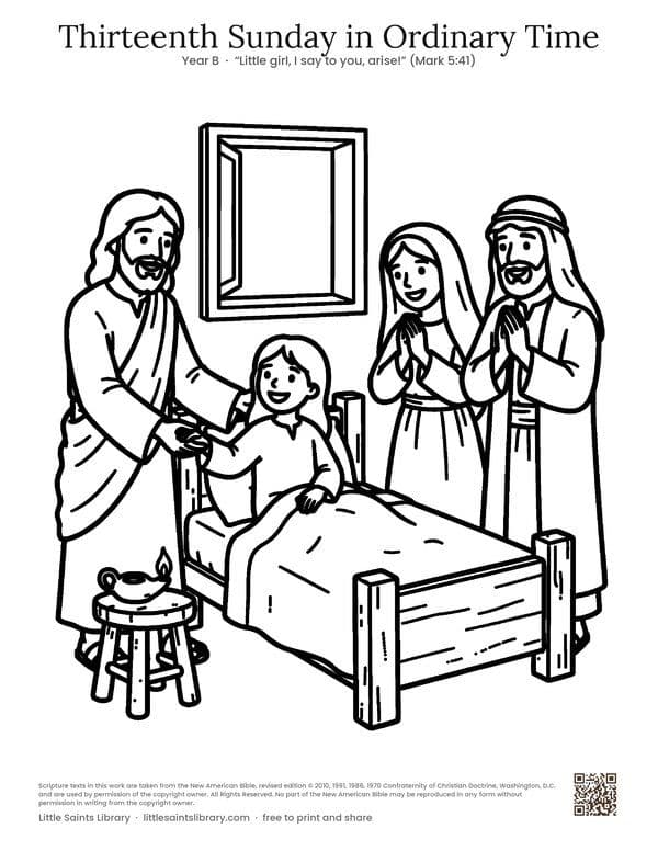 Thirteenth Sunday in Ordinary Time, coloring sheet preview
