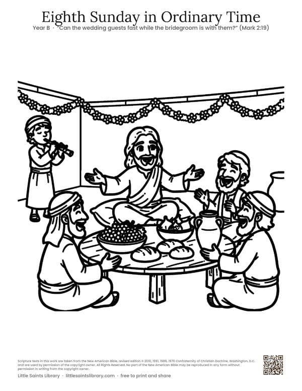 Eighth Sunday in Ordinary Time, coloring sheet preview