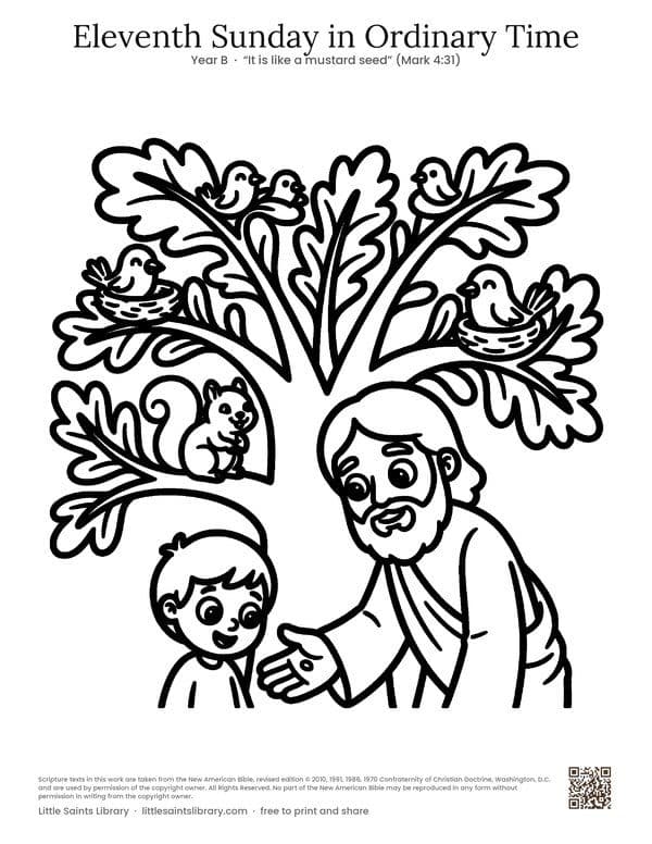 Eleventh Sunday in Ordinary Time, coloring sheet preview